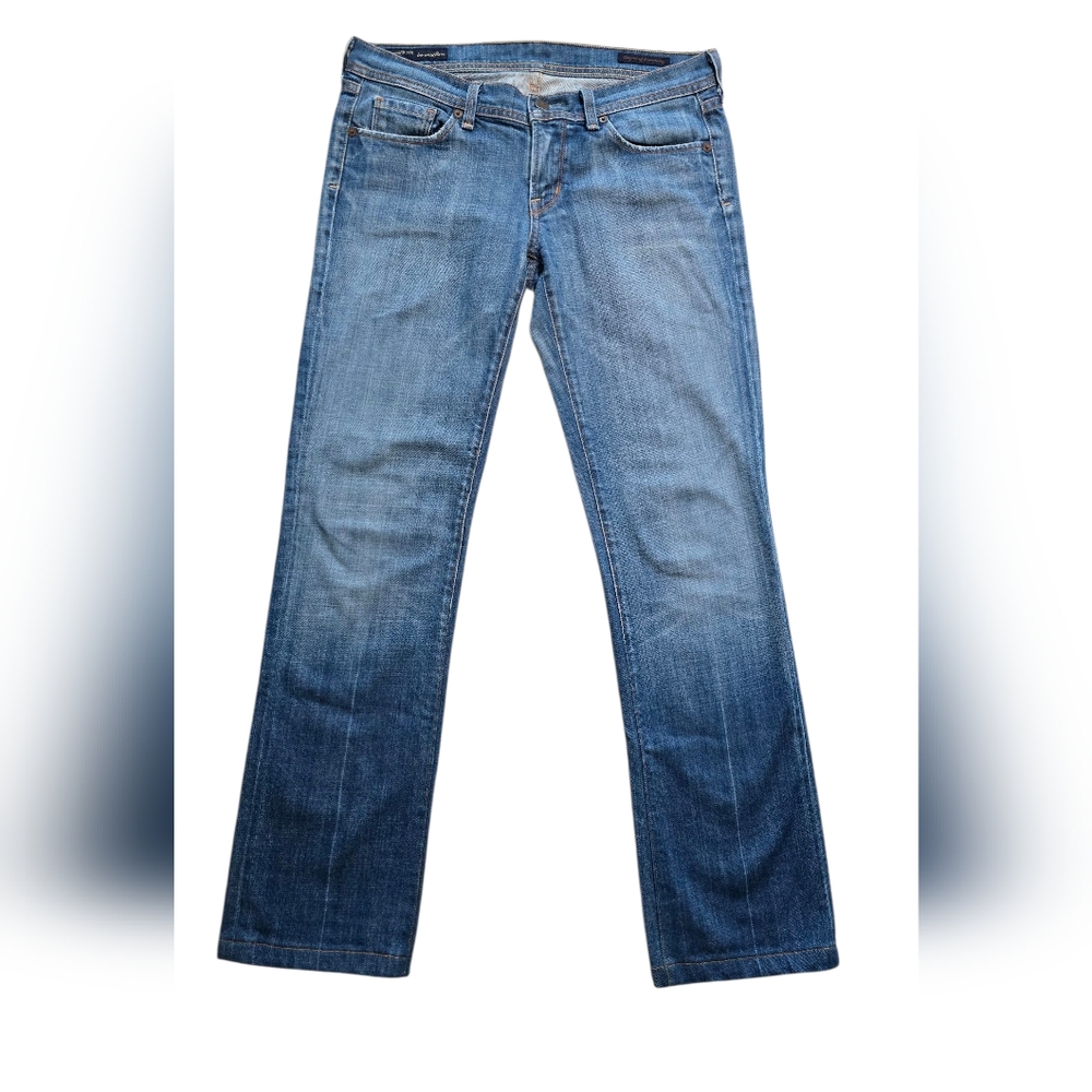 Citizens of Humanity Ingrid Stretch Low Rise Flare Blue Denim Jeans 29